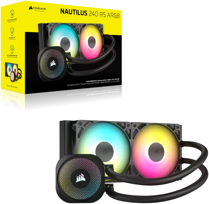 Corsair Nautilus 240 RS ARGB, schwarz