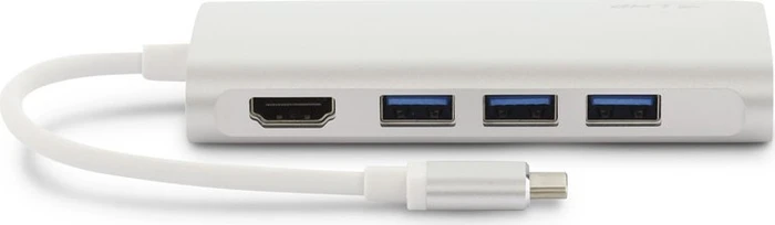 LMP USB-C Video Hub, 5-Port, USB-C 3.0 [Stecker], silber