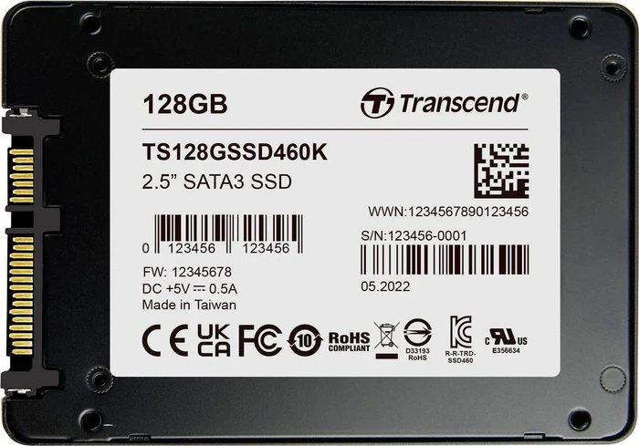 Transcend SSD460K 128GB, 2.5" / SATA 6Gb/s