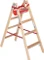 Euroline 2-tlg. Comfort-Breitsprosse Holz-Stehleiter Vorschaubild