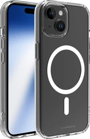 Vivanco Mag Steady Anti Shock Cover für Apple iPhone 15 transparent