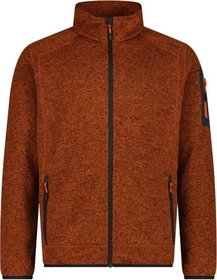 CMP Melange Knit Tech Heavy Fleece Jacke orange/antracite (Herren)