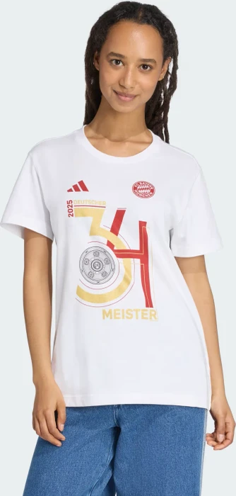 adidas FC Bayern München Championship Winner 2025 Shirt kurzarm (Damen)