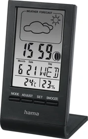 Hama TH-100 Hygrometer-Temperaturstation schwarz, digital