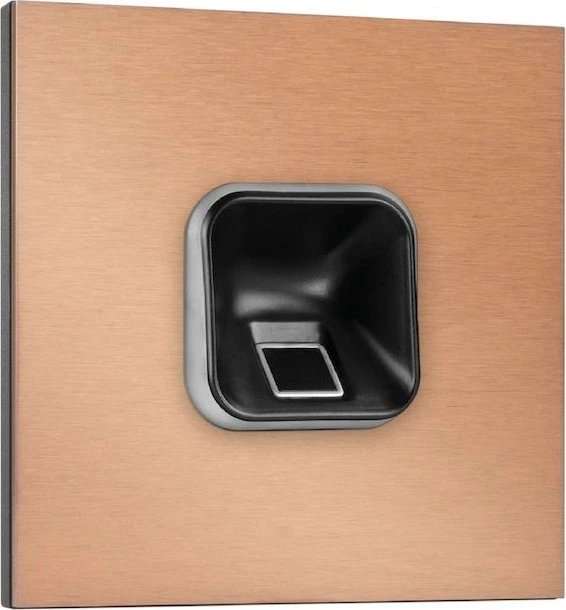 ekey sLine Fingerprintset für Gira 106, inkl. Controller REG, bronze, Fingerprint-Reader