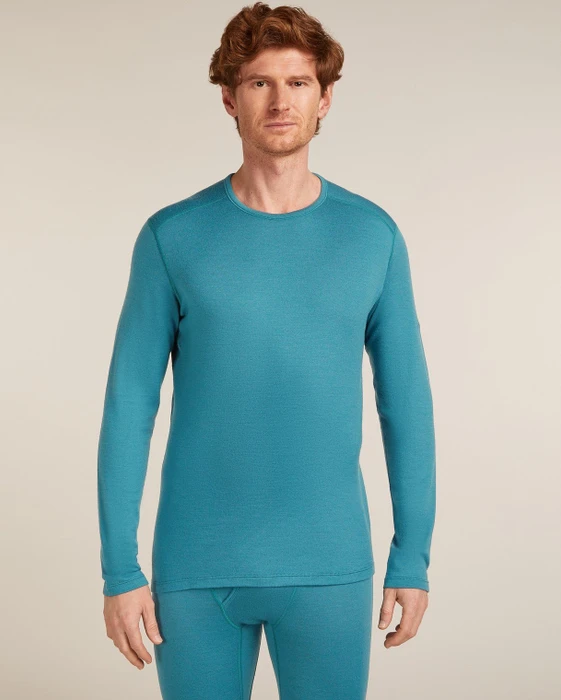 Icebreaker 260 Tech Crewe Funktionsshirt langarm topaz (Herren)