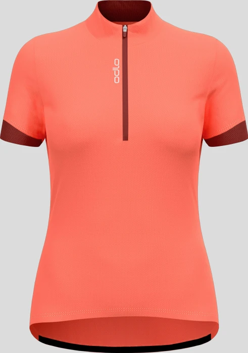 Odlo Essentials Trikot kurzarm living coral/spiced apple (Damen)