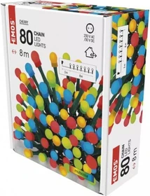 Emos Cherry Lichterkette LED 80x mehrfarbig
