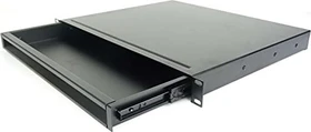 Adam Hall 01 Alu Ergo 19" Rackschublade, Aluminium, schwarz, 1HE
