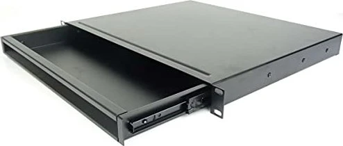 Adam Hall 01 Alu Ergo 19" Rackschublade, Aluminium, schwarz, 1HE