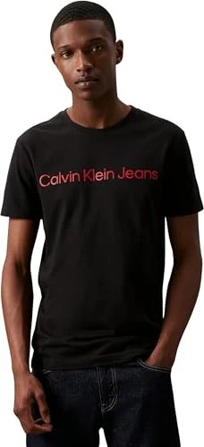 Calvin Klein Core Institutional Logo Slim Fit T-Shirt kurzarm ck black/salsa (Herren)
