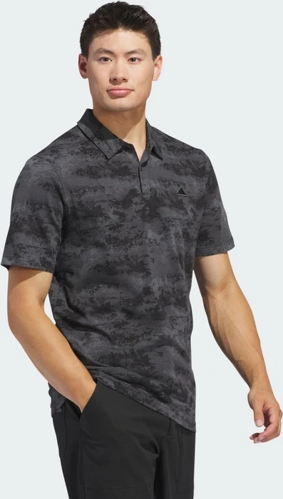 adidas Go-To Printed Mesh Poloshirt kurzarm schwarz (Herren)