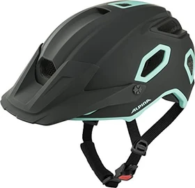 Alpina Croot MIPS Helm schwarz/türkis matt