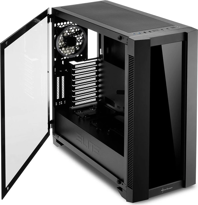 Sharkoon Elite Shark CA200G, Glasfenster