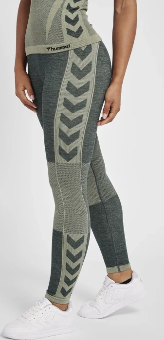 hummel CLEA Seamless Tight Hose lang dark spruce (Damen)