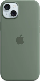 Apple Silikon Case mit MagSafe für iPhone 15 Plus Zypresse