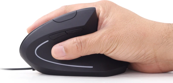 Gembird Ergonomic 6-Button Optical Mouse ERGO-01 schwarz, USB