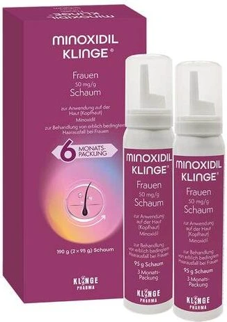 Minoxidil Klinge Frauen 50 mg/g Schaum, 190g