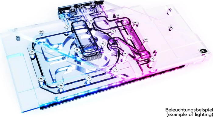 Alphacool Eisblock Aurora Acryl GPX-A AMD Radeon RX 6800/6800XT Strix/TUF mit Backplate