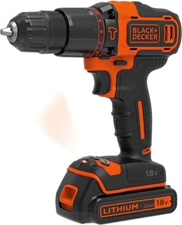 Black&Decker BDCHD18K Akku-Schlagbohrschrauber inkl. Koffer + 2 Akkus 1.5Ah