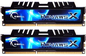 G.Skill RipJawsX schwarz UDIMM 8GB Kit, DDR3-1333, CL7-7-7-21