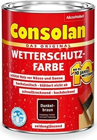 Consolan Wetterschutz-Farbe außen dunkelbraun, 750ml