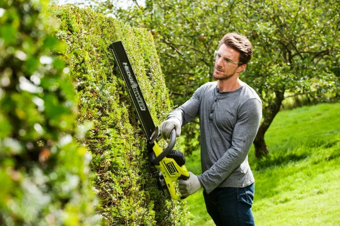 Ryobi RHT1850H25HS Hybrid Elektro-/Akku-Heckenschere inkl. Akku 2.5Ah