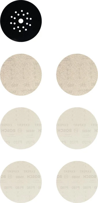 Bosch Professional EXPERT M480 Net Starter Gewebeschleifblatt-Set, 7-tlg.