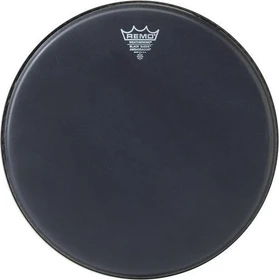 Remo Ambassador Black Suede 10"