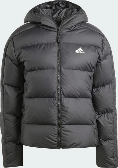 adidas Essentials 3-Streifen Mid Hooded Jacke schwarz (Damen)