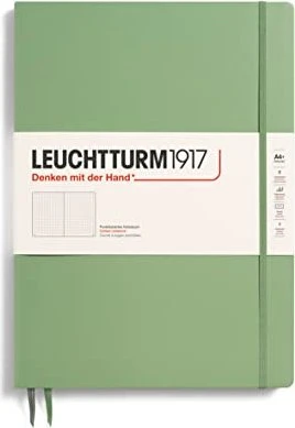 Leuchtturm1917 Classic Master Slim Notizbuch, A4+, punktiert, Hardcover, salbei