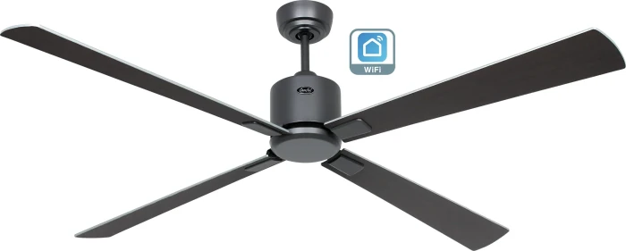 CasaFan Eco Neo III 152 BG-WN/SI WiFi Deckenventilator wenge/silber/basaltgrau