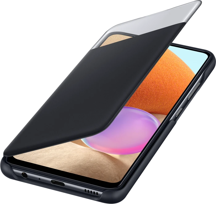 Samsung S-View Wallet Cover für Galaxy A32 schwarz