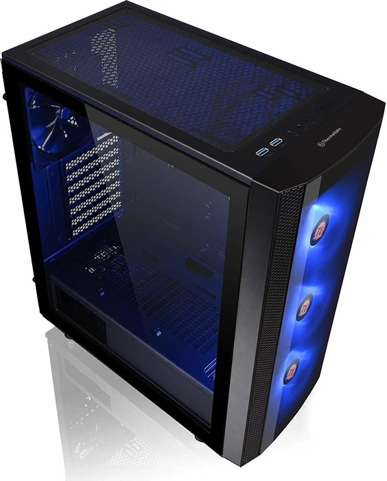 Thermaltake Versa J25 TG RGB, schwarz, Glasfenster