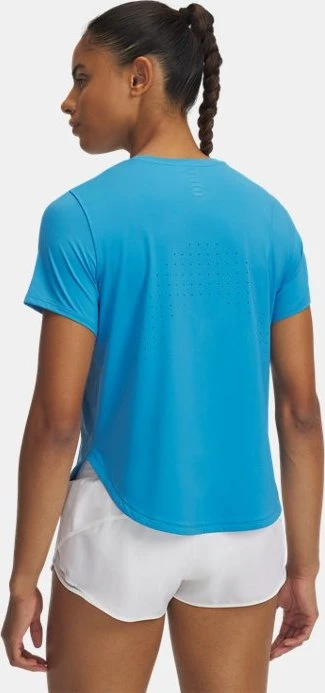 Under Armour Launch Elite Funktionsshirt kurzarm ether blue/reflective (Damen)