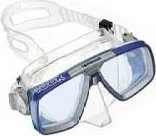 Aqualung Look Zweiglasmaske transparent/schwarz/blau
