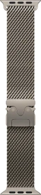 Apple Milanaise-Armband Titan Medium für Apple Watch 49mm natur