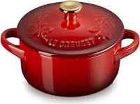 Le Creuset Mini-Cocotte Holly Topf 250ml kirschrot