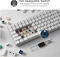 RK Royal Kludge RK84 Pro 75% Wireless, weiß, LEDs RGB, hot-swap, RK BROWN, USB/Bluetooth, US Vorschaubild