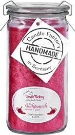 Candle Factory Mini Jumbo Duftkerze glühpunsch, 1 Stück