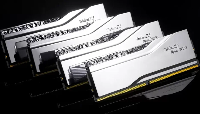 G.Skill Trident Z5 Royal NEO RGB Silver UDIMM 96GB Kit, DDR5-6000, CL30-36-36-96