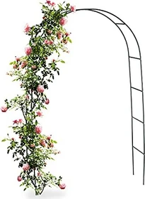 Relaxdays Rosenbogen/Torbogen Rankhilfe Metall 240cm grün