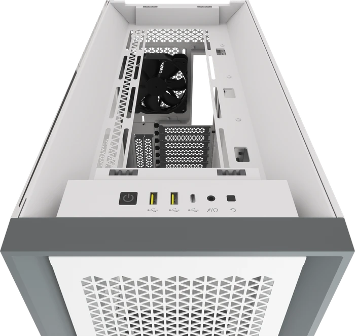 Corsair 5000D Airflow, weiß, Glasfenster