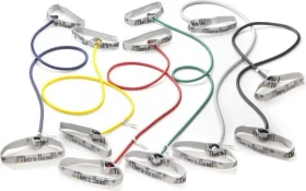 Thera-Band Bodytrainer Tubing flexible Griffe super stark Expander silber