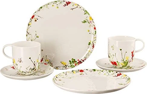 Rosenthal Brillance Bone China Fleurs Sauvages Kombiservice, 6-tlg.