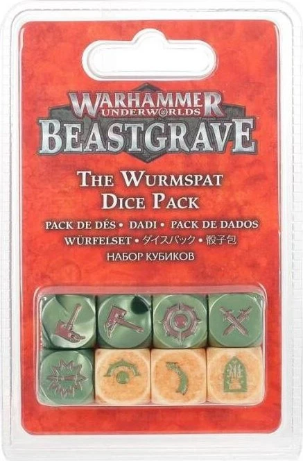 Games Workshop Warhammer Underworlds: Beastgrave - Maggotkin of Nurgle - Die Erbrochenen Würfelset