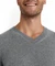 Falke Luxury V-Ausschnitt Pullover light greymel. (Herren) Vorschaubild