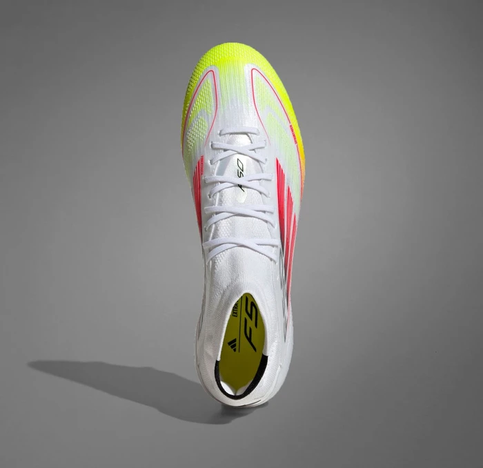adidas F50 Elite Mid MG cloud white/lucid red/solar yellow (Damen)