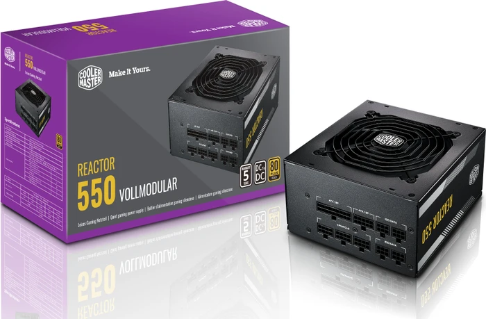 Cooler Master Reactor Gold Full Modular 550W, ATX 2.31