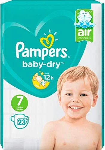 Pampers Baby-Dry Gr.7 Einwegwindel, 15+kg, 24 Stück